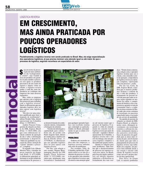 EdiÃ§Ã£o 54 download da revista completa - Logweb