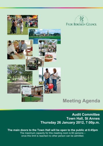 Audit Committee Agenda - Fylde Borough Council