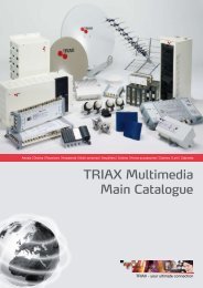 TRIAX Multimedia Main Catalogue - Catec System