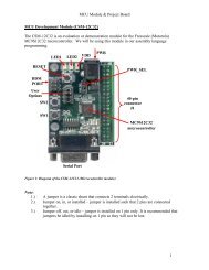 MCU Module & Project Board 1 MCU Development Module (CSM ...