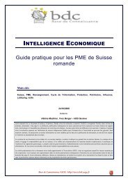 Intelligence Economique : Guide pratique pour les PME de Suisse ...