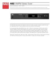 402 AM/FM Stereo Tuner