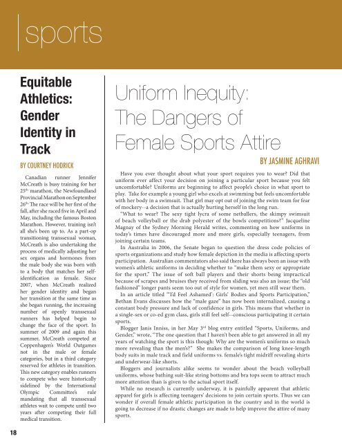 horace mann school's publication for gender issues