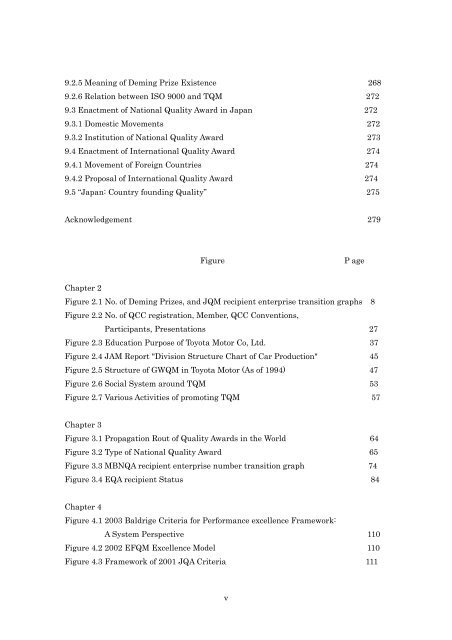 TQM Model of Elements-Deployment Table Developed from Quality ...