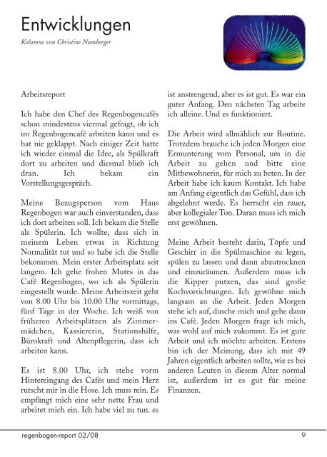 Heft 2/2008 Themen u.a.: Wege unterm Regenbogen; Kultur am ...