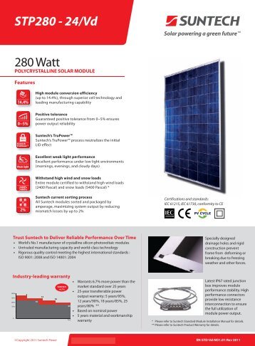 STP280 - 24/Vd 280 Watt - SAT Solar