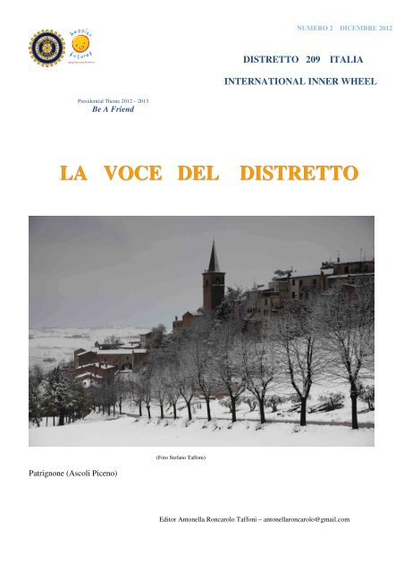 la voce del distretto 209 - Inner Wheel Italia