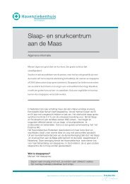 Slaap- en snurkcentrum aan de Maas - Havenziekenhuis Rotterdam