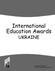 International Education Awards - Ukraine - ALIS - Government of ...