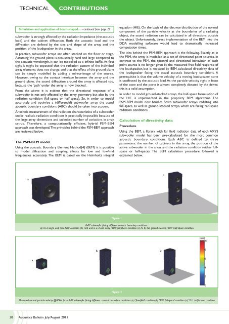 Acoustics Bulletin Jul-Aug 2011 - Institute of Acoustics