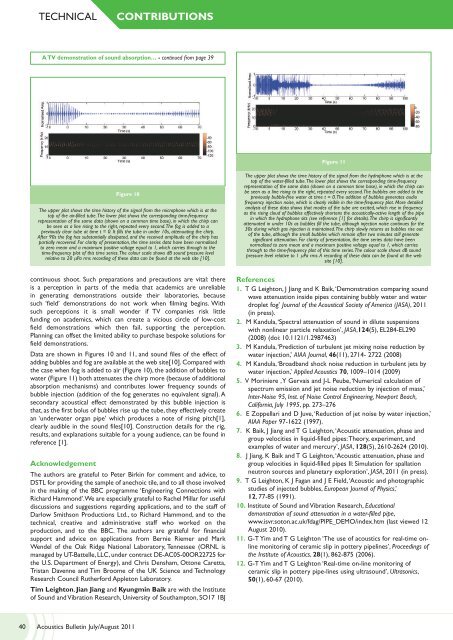 Acoustics Bulletin Jul-Aug 2011 - Institute of Acoustics