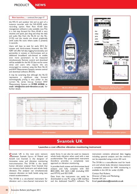 Acoustics Bulletin Jul-Aug 2011 - Institute of Acoustics