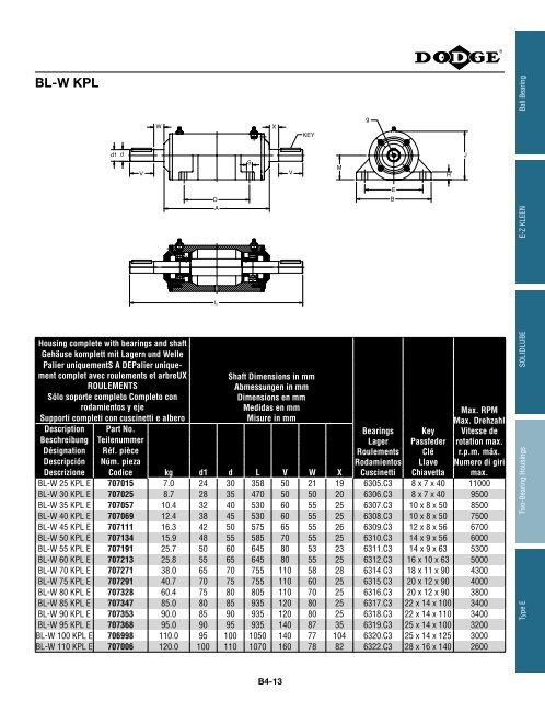 katalog eingebaute lager catalogue des roulements ... - Hasmak.com.tr