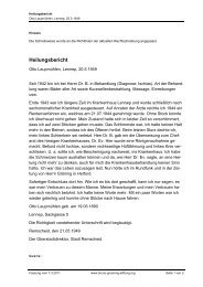 Heilungsbericht: Ischias (PDF) - Bruno GrÃ¶ning Stiftung