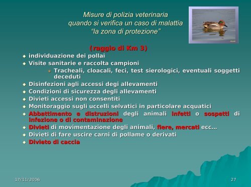 Onelio Baronti - Influenza aviaria - Arsia
