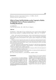 Effect of Some Soil Herbicides on the Vegetative Habits of Mahaleb ...