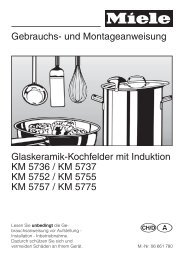 Gebrauchs- und Montageanweisung Glaskeramik-Kochfelder mit ...