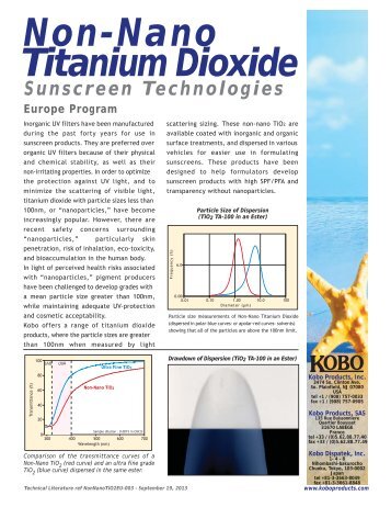 Non-Nano Titanium Dioxide - Kobo Products Inc.