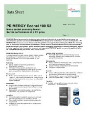 Data sheet: PRIMERGY Econel 100 S2