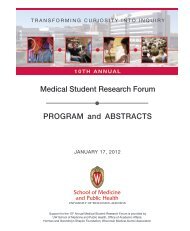 2012 Medical Student Research Forum Program and Abstracts (pdf)