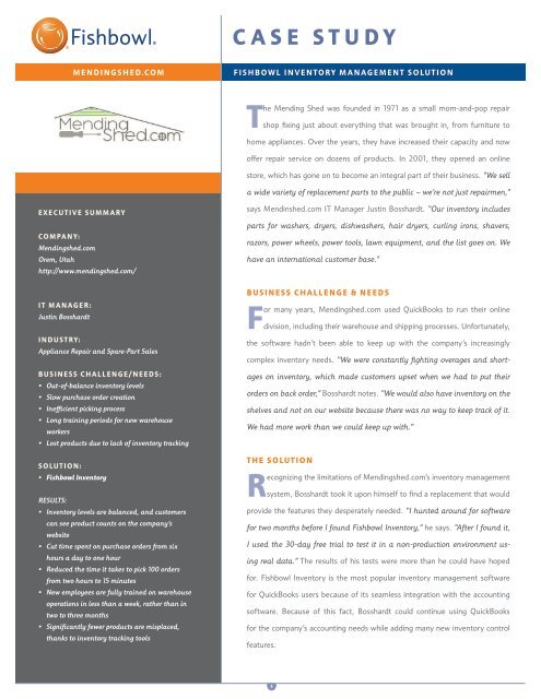fishbowl inventory for national company fishbowl inventory for national company