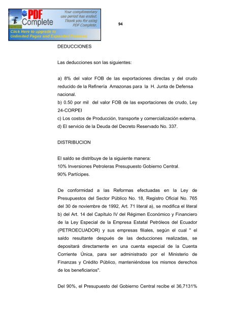 republica del ecuador - Repositorio Digital IAEN - Instituto de Altos ...