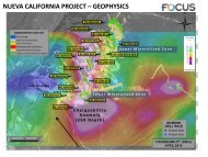 nueva california project â geophysics - Focus Ventures Ltd.