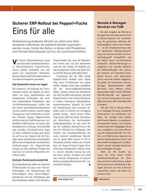 SChWERPUNKT - Midrange Magazin