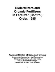 Biofertilizers and Organic Fertilizers in Fertilizer (Control) Order, 1985