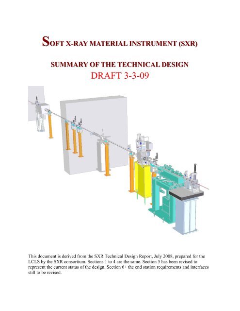 SXR Technical Design Report - Stanford University