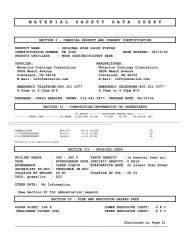 Waterlox Original High Gloss Finish MSDS - Highland Woodworking