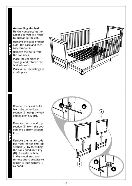 STEP 7 Assembling the bed
