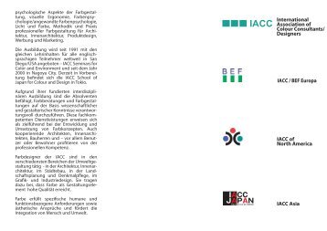 IACC - BEF - Bund europÃ¤ischer Farbberater und Farbdesigner