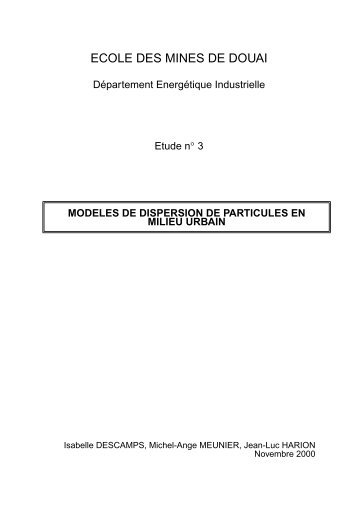 ECOLE DES MINES DE DOUAI - LCSQA
