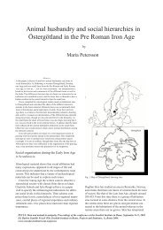 Animal husbandry and social hierarchies in ÃstergÃ¶tland in the Pre ...