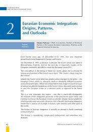 Eurasian Economic Integration: origins, patterns, and outlooks