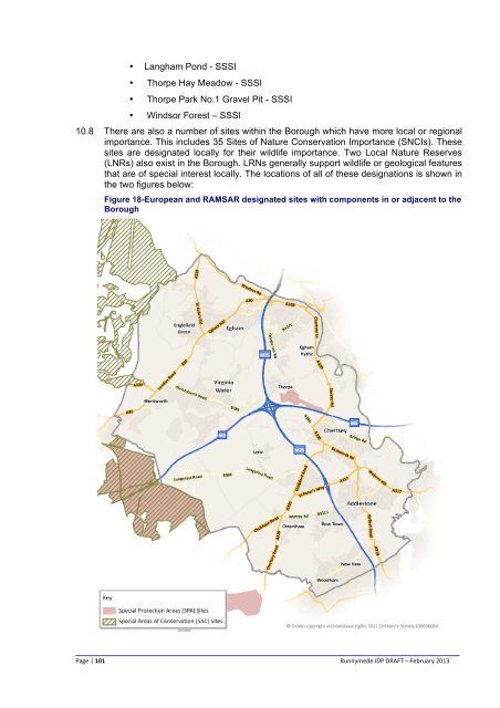 Infrastructure Delivery Plan (Feb 2013) - Runnymede Borough Council