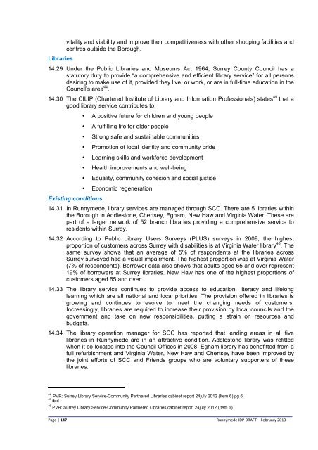 Infrastructure Delivery Plan (Feb 2013) - Runnymede Borough Council