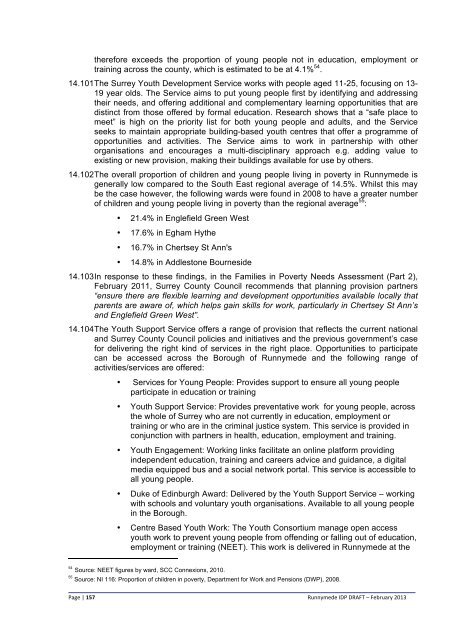 Infrastructure Delivery Plan (Feb 2013) - Runnymede Borough Council