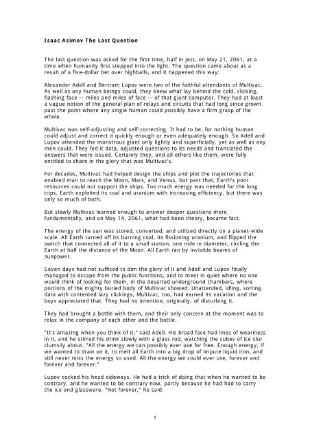 the last question isaac asimov download the last question isaac asimov download