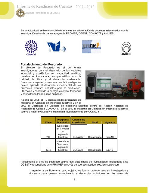 Objetivo Fecha - Instituto TecnÃ³logico de La Laguna - DGEST