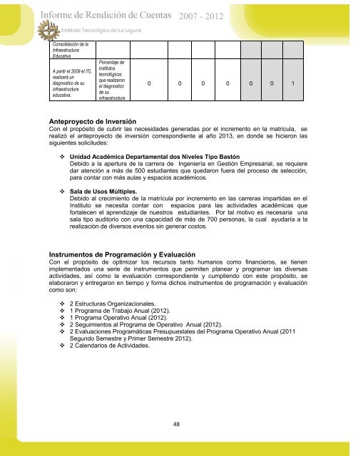 Objetivo Fecha - Instituto TecnÃ³logico de La Laguna - DGEST