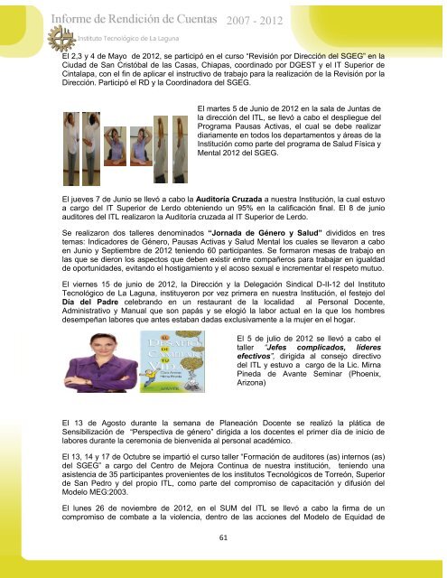 Objetivo Fecha - Instituto TecnÃ³logico de La Laguna - DGEST