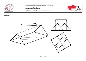 Lagenaufgaben - Institute of Geometry