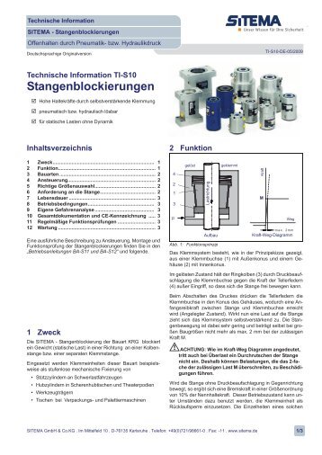 Stangenblockierungen (709 KB) - Aroflex AG