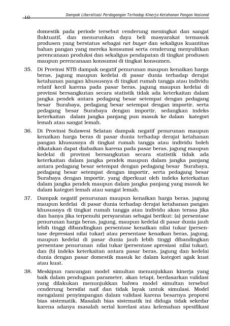 Dampak Liberalisasi Perdagangan terhadap Kinerja Ketahanan ...