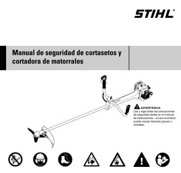 Manual de seguridad de cortasetos y cortadora de matorrales - Stihl