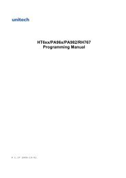 Unitech HT680 Programmers Guide