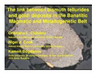 The link between bismuth tellurides and gold: deposits ... - Cmi Capital