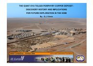 the giant oyu tolgoi porphyry copper deposit : discovery history and ...